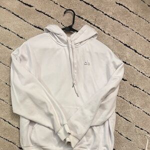 ALO Yoga Classic White Hoodie